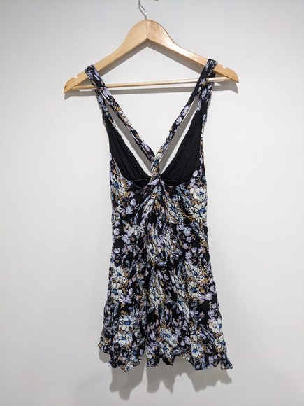 Free People Washed Ashore Floral Mini Dress Size Small - Picture 4 of 8